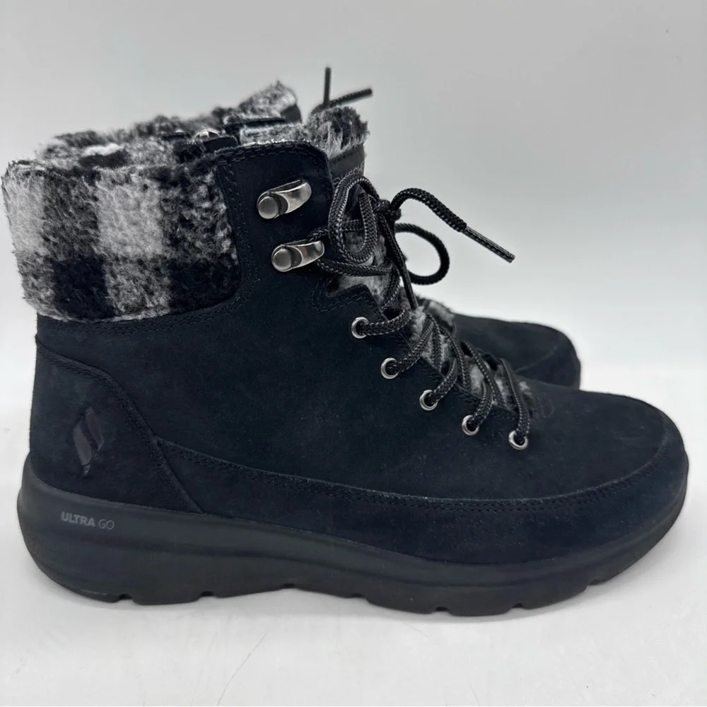 Skechers Women's Black and Gray Winter Boots